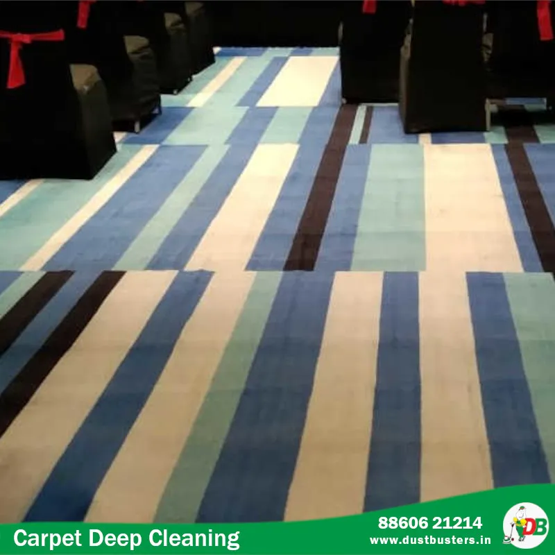 Carpet Deep Cleaning Services for offices by DustBusters in Gurgaon, Delhi, Noida