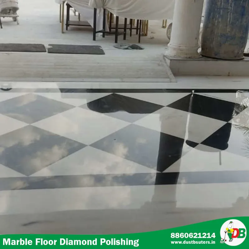 Diamond Floor Polishing by DustBusters in Gurgaon, Delhi, Noida