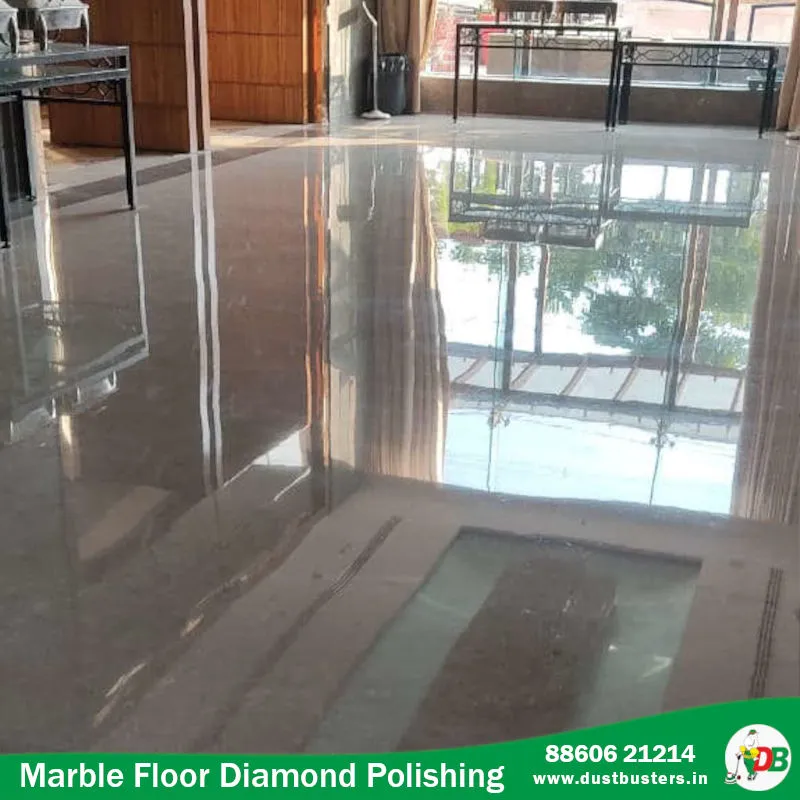 Marble Diamond polishing service for office buildings in Gurugram