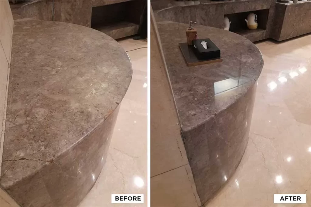 Marble countertop polishing service