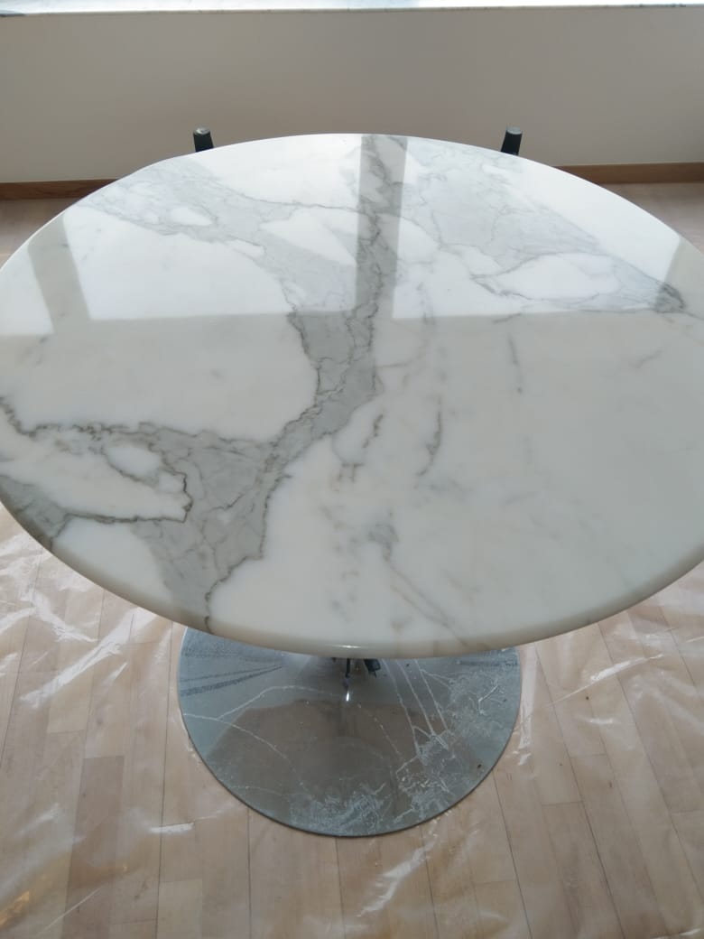 marble tabletop polishing